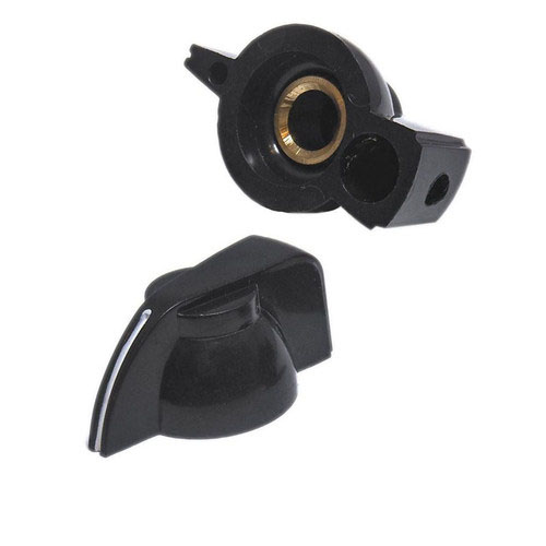 Chicken Head Knob-Black Color-Fits 1/4" Shafts